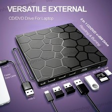 USB 3.0 Slim External CD DVD Drive Disc Player Burner Writer For Laptop PC Mac picture