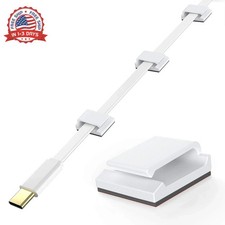 Ethernet Cable Clips, 100 PCS Adhesive Wire Clips, Flat Cord Clips Small picture