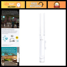 Outdoor Wireless Access Point AC1200 with PoE Injector - High-Speed WiFi Range E picture
