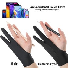 Two Finger Drawing Glove for Tablet iPad Artist Anti-Touch Digital Art Glove USA picture
