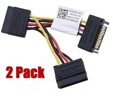 2x Dell Foxconn SATA power connector splitter adapter cable 3.75