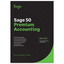 Sage 50 Accounting Premium 1 User Software 2026-2027 1 Year Subscription picture