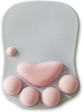Cat Paw Mouse Pad w/ Wrist Support Soft Gel Wrist Rest Pad Cute Cushion Mousepad picture