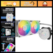 240mm AIO CPU Liquid Cooler - ARGB Fans, Dual-Chamber Pump, Quiet & Easy Install picture