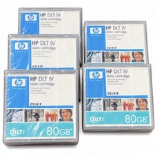 5x HP C5141F DLT IV data cartridge 80GB - NEW picture