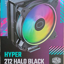 Cooler Master Hyper 212 Halo Black 120mm RGB Tower CPU Cooler 4-Pin AM4 picture