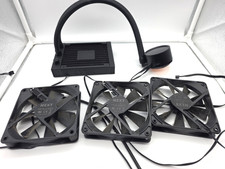 NZXT - Kraken 120 RGB CPU Liquid Cooler (RL-KR120-B1) - Black  W-3 Fans UNTESTED picture