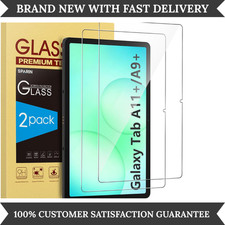 SPARIN 2 Pack Screen Protector for Galaxy Tab A11 Plus A9 Plus 11” Tempered Glas picture