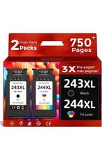 ⁠2PK PG-243XL CL-244XL Ink Cartridge for Canon TR4520 MX490 MG2522 TS3322  picture