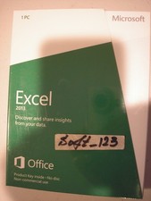 Microsoft Excel 2013 Product Key Card Full Retail Version for 2 PCs =SEALED BOX= picture