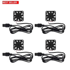 USB Brushless Cooling Fans 4 Pcs 40mm 5V DC Small Appliances Replacement 3 CFM picture