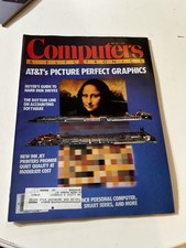 Computers & Electronics Magazine April 1985 AT&T Graphics Mona Lisa Vintage picture