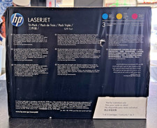 Genuine HP 202A CF500AM OEM 3 Set LaserJet Toner Cartridge Cyan,Yellow, Magenta picture
