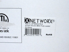 Networx 2U 32 Port Fully Loaded 75 Ohm BNC Coaxial Patch Panel CP-B322U75-K CTSL picture