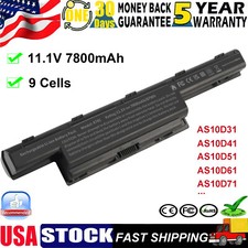 9 Cells Laptop Battery For Acer AS10D31 AS10D51 AS10D41 AS10D61 AS10D73 AS10D71 picture