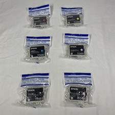 SET 6 Genuine Factory Sealed Epson T0481 T0482 T0483 T484 etc Inks 48  2017-2019 picture