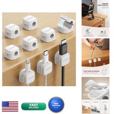 JOYROOM 9 Pack Magnetic Cable Clips Cord Organizer Wire Holder picture