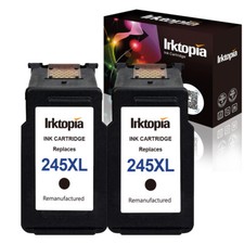 2 Pks PG-245 XL Black Ink Cartridges for Canon MG2922 MG2924 MG2522 MG2550. picture