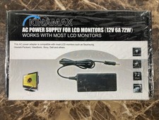KINAMAX 12V 6A 72W AC Power Adapter Charger for LCD Monitors Universal 2.5/5.5mm picture