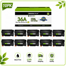 10x Compatible Toner Cartridge CB436A For HP 36A LaserJet P1505 P1505n Printer picture