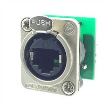 AMERICAN RECORDER Pass Through Ethercon Style CAT6 D Type Chassis Panel Mount picture