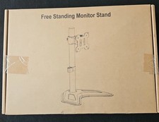 MOUNTUP MU0023 Single Monitor Stand 13-32” Adjustable Free Standing Black NIB picture