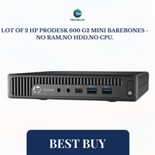 LOT OF 2 HP ProDesk 600 G2 Mini Barebones - NO RAM,NO HDD,NO CPU. picture