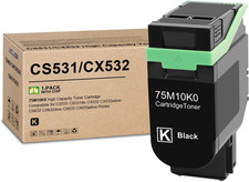1-Pack Toner Cartridge Black High Yield CS531 CX532 Lexmark BN With Chip picture