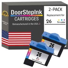 DoorStepInk Compatible Ink Cartridge for Lexmark 26 Twin Color-USA picture