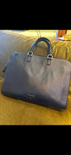 PRADA BlueBriefcase Business Laptop Bag Fits 15 in Laptop AUTHENTIC DM beforeBuy picture