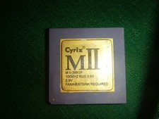 Cyrix MII-300GP 75MHz Bus 3X 2.9V Socket 7 Ceramic Gold Pin CPU Vintage picture