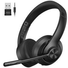 Wireless Headset with Mic for Work, Bluetooth 5.4 Computer Headphones. picture