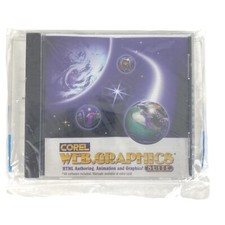 Vintage 1997 Corel Web Graphics 1.0 New Sealed English PC HTML CD Web Design picture