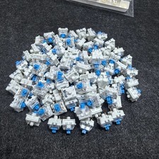 Keyboard Switches, 100 Pcs 3 PIN Blue Keyboard Clicker Dustproof Mechanical Ke picture