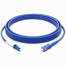 1M-30M Fiber Optic Cable Patch Cord Blue Single-Core Singlemode UPC/LC SC FC ST picture