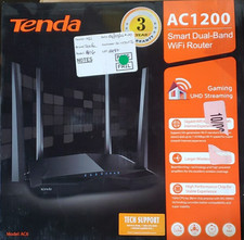 Tenda AC6 AC1200 Smart Dual Band 867 Mbps 3 Port Wireless Router, Untested picture