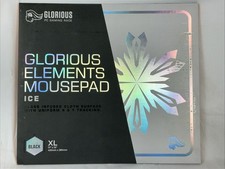 New Sealed Glorious Elements ICE XL Black Gaming Mousepad 15