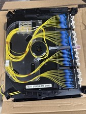 COMMSCOPE LOADED FIBER CABLE OPTIC SHELF WITH 150ft  46 MTS STORED picture