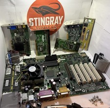 Vintage Intel Motherboard PCI Bundle + CPU + 1GB RAM + GPU + ATA133 Card (WORKS) picture