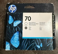 OEM Genuine HP 70 Gloss Enhancer & Gray C9410A DUAL PRINTHEAD, AUG 2013, SEALED picture