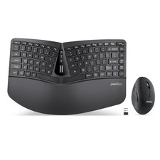 PERIDUO-606 Wireless Mini Ergonomic Keyboard with Portable Vertical Mouse - A... picture