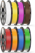 PLA Filament Bundle 1.75Mm, 250G X 8 Vibrant Colors, Beginner Friendly picture