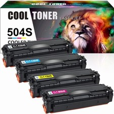 4 Pack for Samsung CLT-K504S 504S Toner SL-C1860FW SL-C1810W CLX4195FW C1810 picture