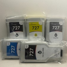 727 300ML Ink Cartridge Set for HP T920 T930 T1500 T1530 T2500 T2530 5 Pack picture