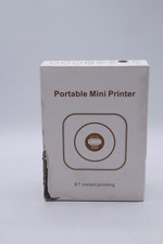HuiJuKeJi Mini Thermal Inkless Printer,Smart Bluetooth Pocket Printer with 1 Rol picture