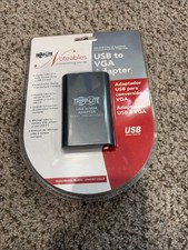 Tripp Lite U244-001-VGA-R USB 2.0 to VGA Dual-Monitor Adapter, NEW Unopened Box picture