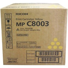 ( No-Tariff) Ricoh MP C8003 Toner Cartridge 842197 Yellow Genuine OEM Sealed NEW picture