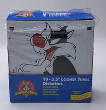 NEW Vintage Fellowes Looney Tunes 10-Diskette Pack 3.5