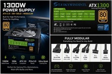 1300w Power Supply Unit ATX Gold Plus (PSU) picture
