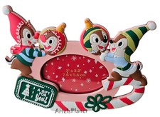 Disney Parks Chip N Dale Christmas Holiday Photo Frame Magnet picture
